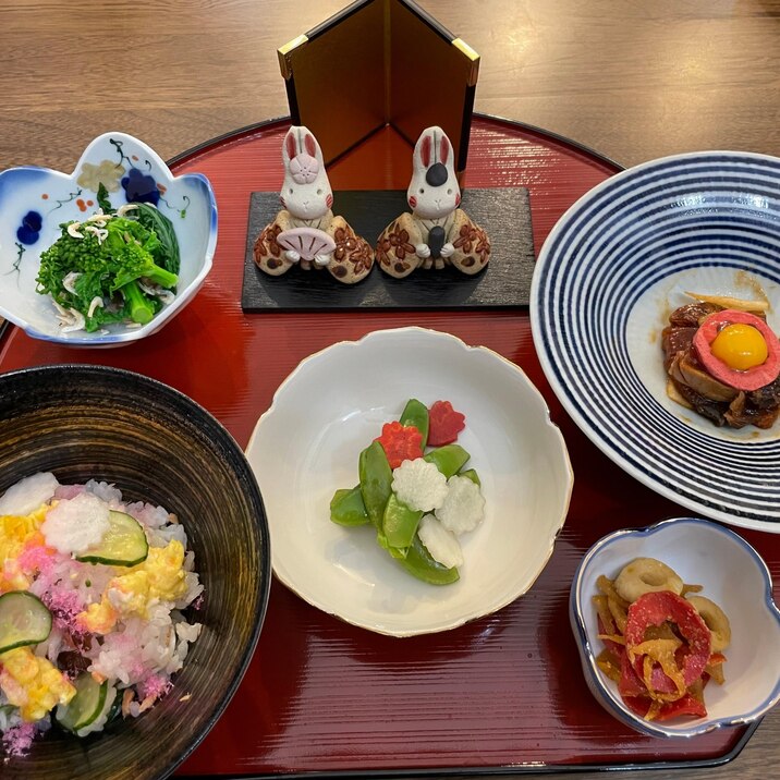 2000円で全て作れる お雛様膳(ちらし寿司編)